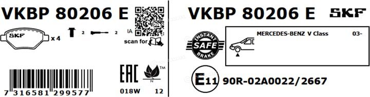 SKF VKBP 80206 E