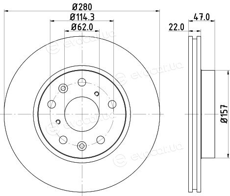 Hella Pagid 8DD 355 113-631