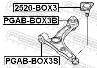 Febest PGAB-BOX3B