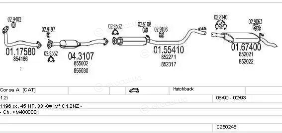 MTS C250246005380