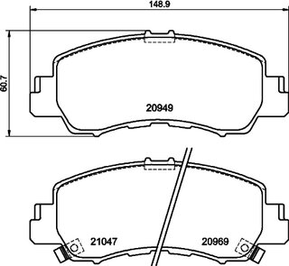 Hella Pagid 8DB 355 040-521