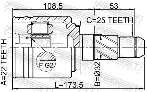 Febest 0211-FX35RH