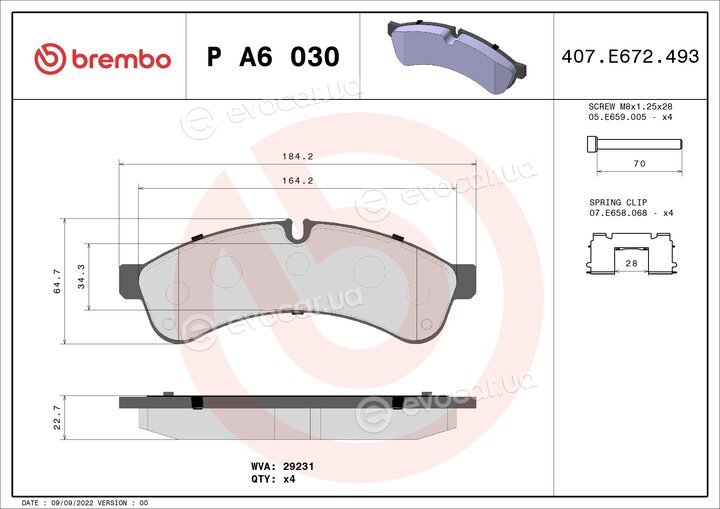 Brembo P A6 030