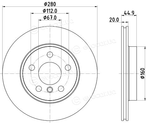 Hella Pagid 8DD 355 132-541