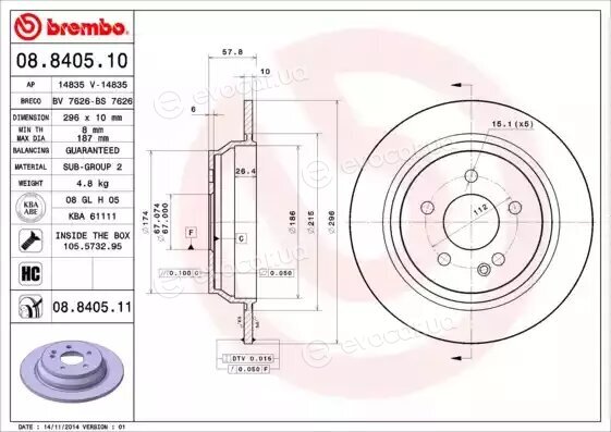 Brembo 08.8405.10