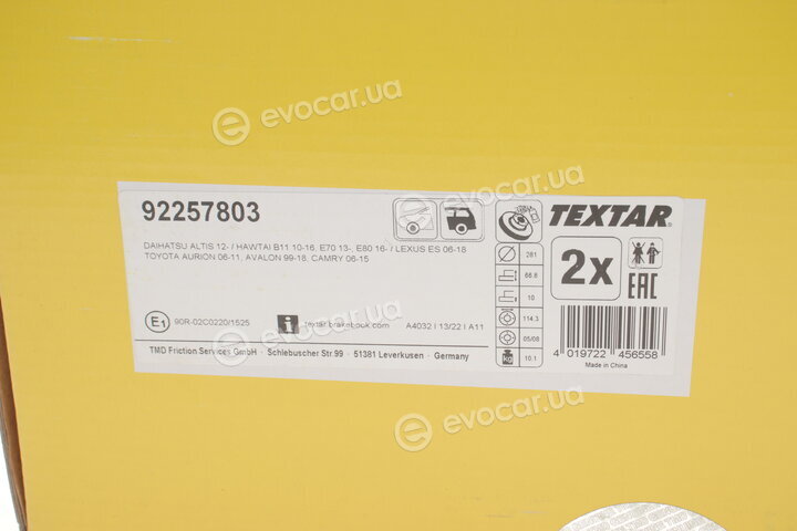 Textar 92257803