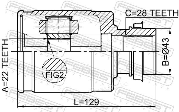 Febest 0511-BL16MTRH