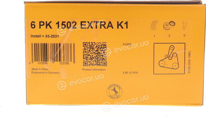 Continental 6PK1502 EXTRA K1