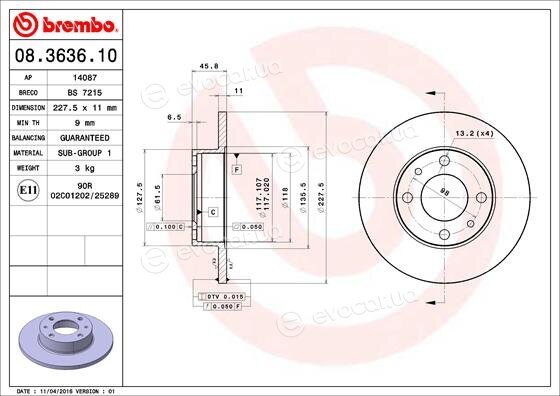 Brembo 08.3636.10