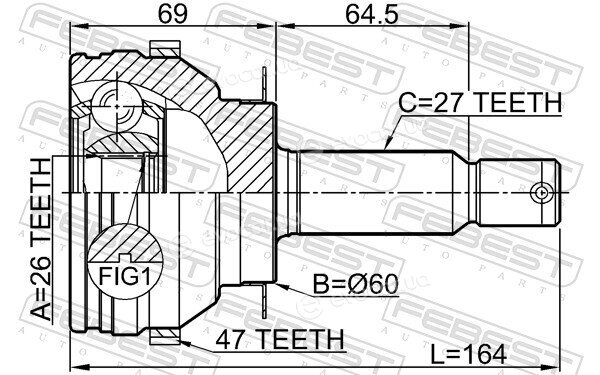 Febest 1210-SON20A47