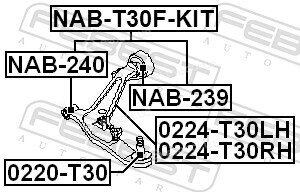 Febest NAB-T30F-KIT