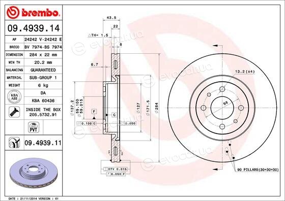 Brembo 09.4939.11