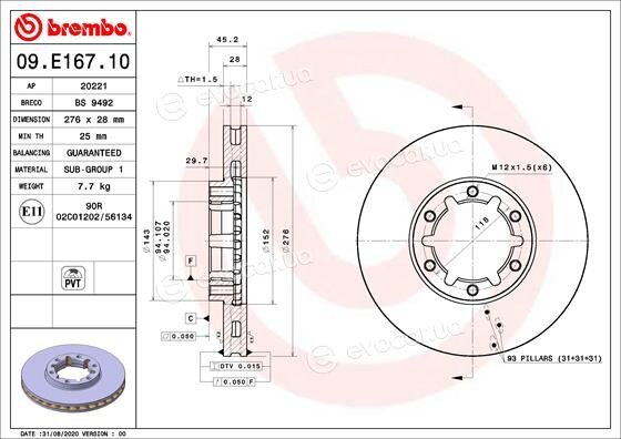 Brembo 09.E167.10