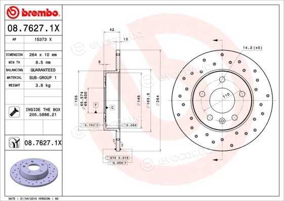 Brembo 08.7627.1X