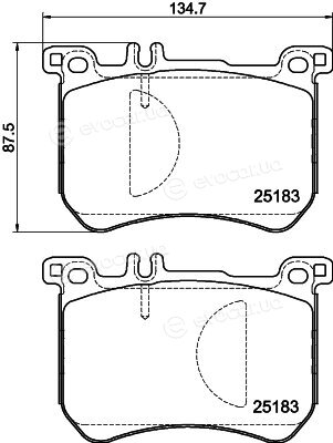 Hella Pagid 8DB 355 020-491