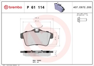 Brembo P 61 114X