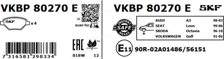 SKF VKBP 80270 E