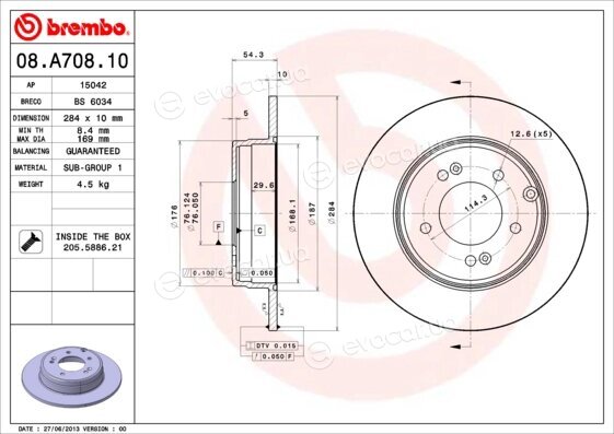 Brembo 08.A708.11