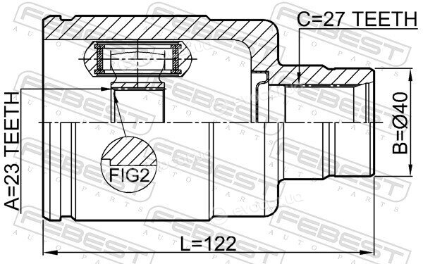 Febest 0311-LX15RH