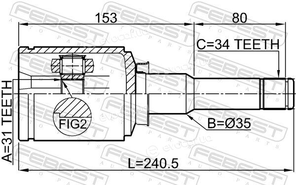 Febest 1011-J300LH