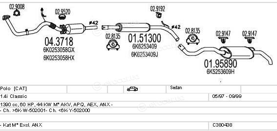 MTS C380438001626