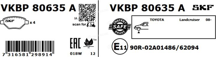 SKF VKBP 80635 A