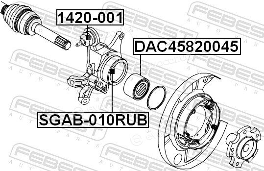 Febest SGAB-010RUB