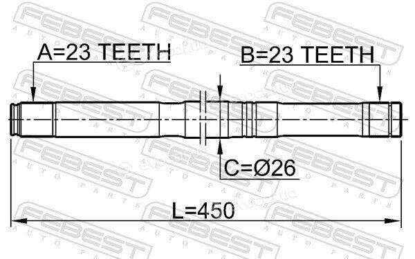 Febest 0212-QG16LH