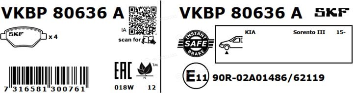 SKF VKBP 80636 A