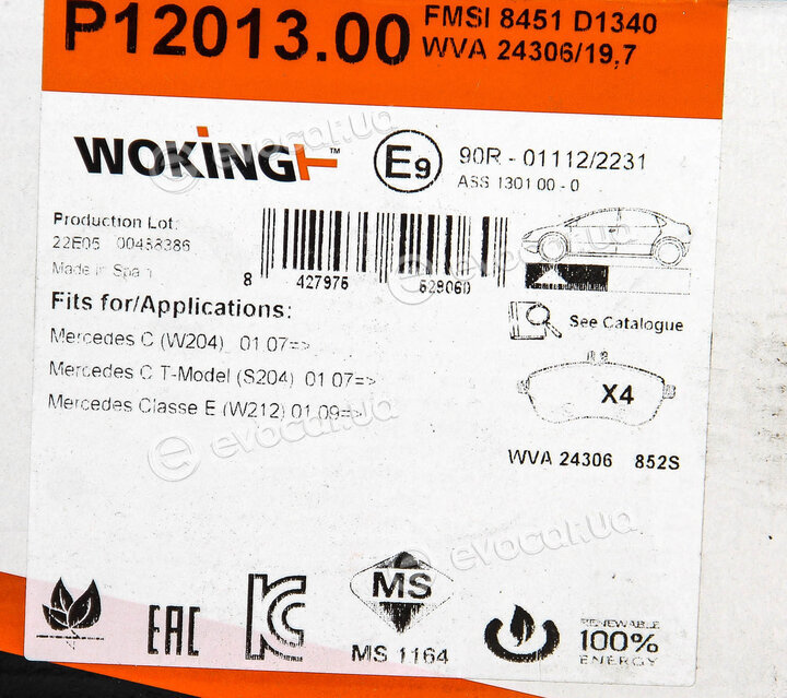 Woking P12013.00