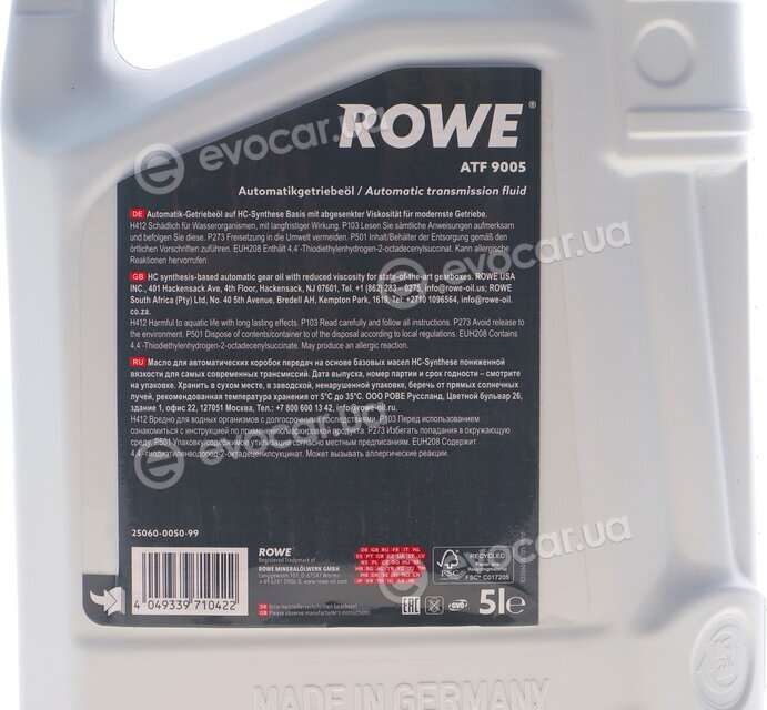 Rowe 25060-0050-99