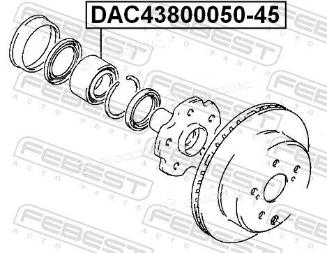 Febest DAC43800050-45