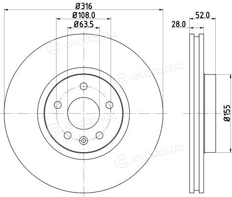 Hella Pagid 8DD 355 129-511