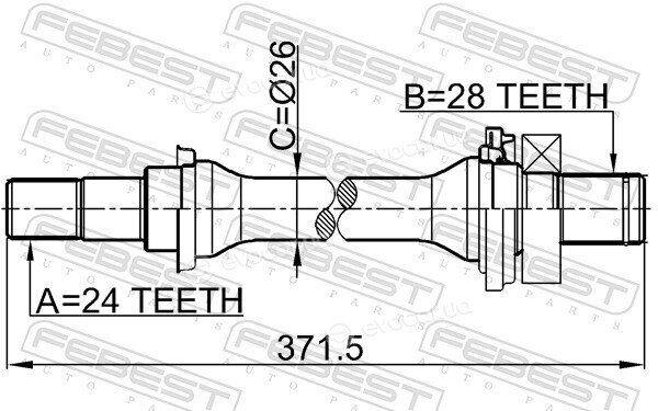 Febest 2212-SPAAT