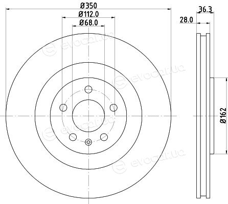 Hella Pagid 8DD 355 126-421