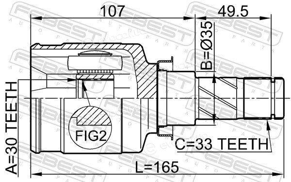 Febest 0411-CY2MT