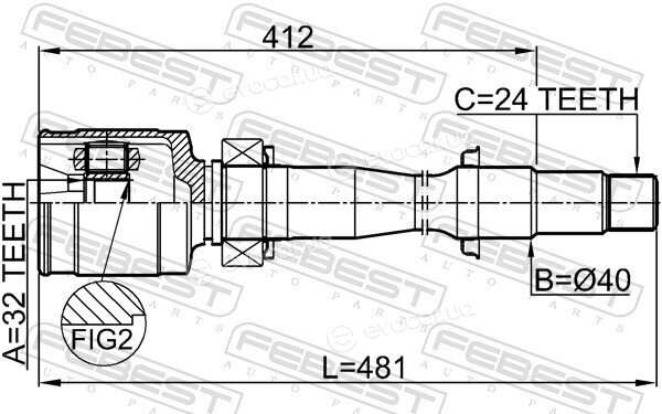 Febest 0111-ASV50RH