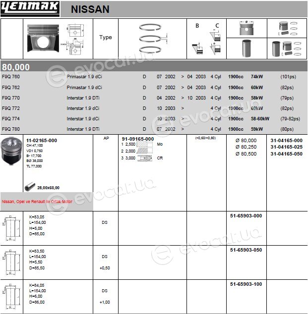 Yenmak 31-04165-050