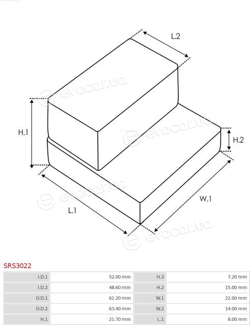 AS SRS3022(BULK)