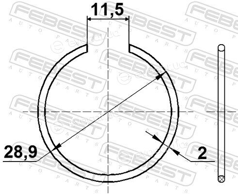 Febest CC-1-30X2-2-PCS10