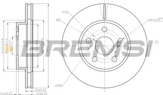 Bremsi CD7886V