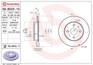 Brembo 09.B523.10