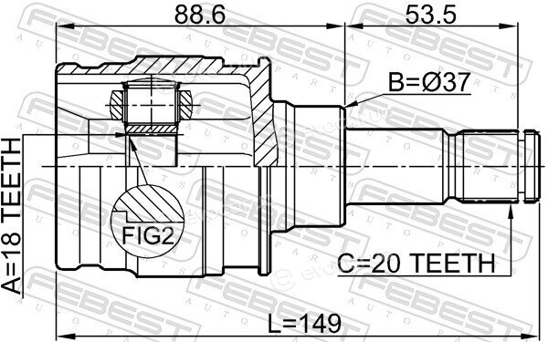 Febest 0111-ACA33R