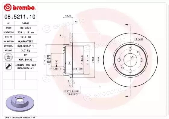 Brembo 08.5211.10
