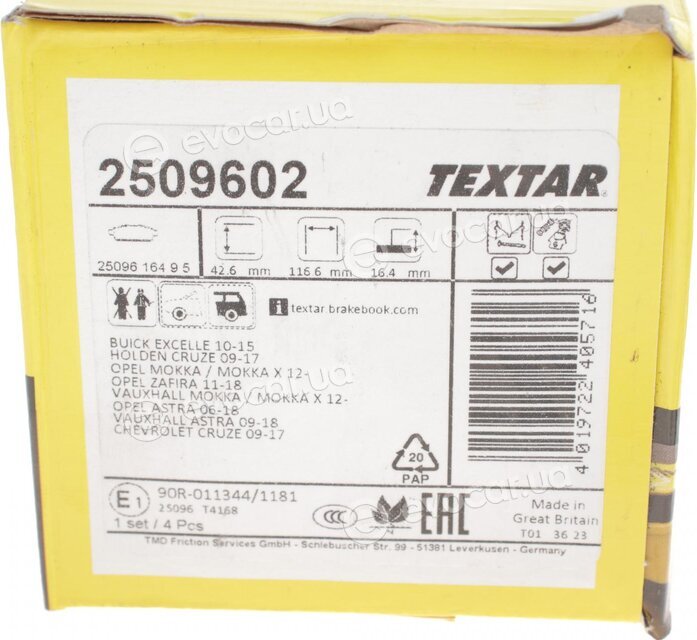 Textar 2509602