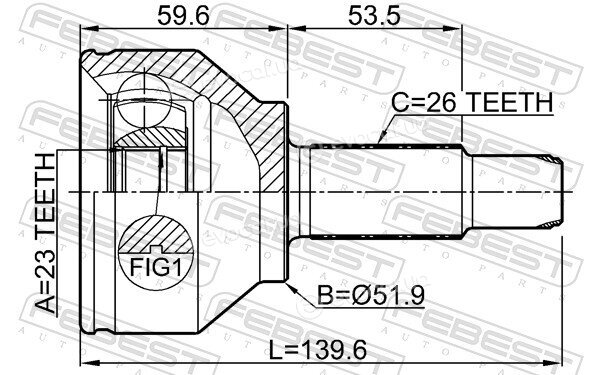 Febest 1910-R60