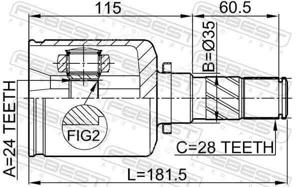 Febest 0511-MZ5ATLH