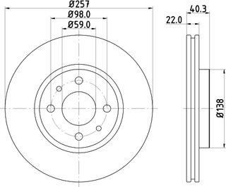 Hella Pagid 8DD 355 103-971