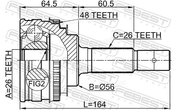 Febest 0110-MCU10A48R
