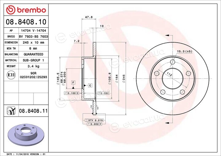 Brembo 08.8408.11